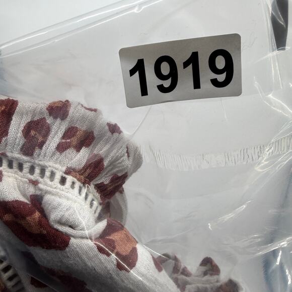 Anthropologie Tunic Top Nia Leopard Lace Oversized Tiered Romantic Feminine S - Picture 10 of 10